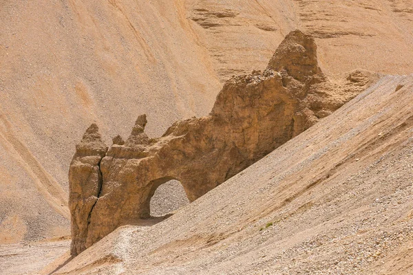 Arco Rocoso Natural Largo Gran Altitud Manali Leh Carretera Ladakh — Foto de Stock