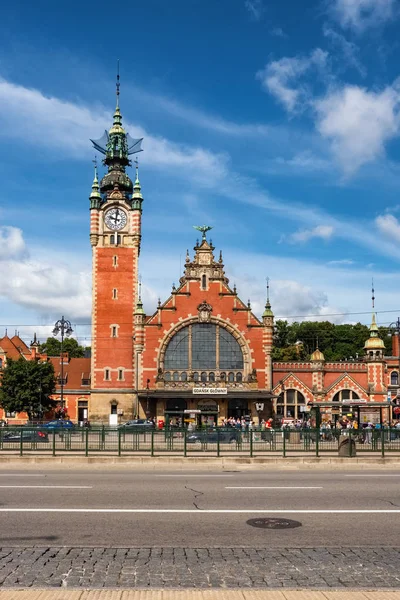 Гданьск Глобый - главный железнодорожный вокзал в Гданьске, Польша — стоковое фото