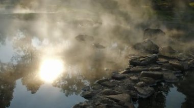 Chae Son National Park'ta kaplıca, Lampang, Tayland