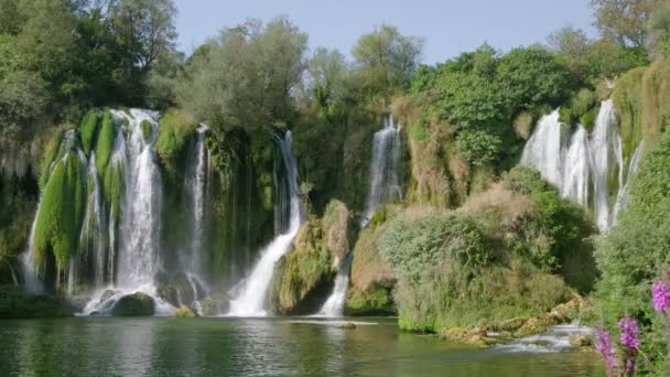 Cachoeira Kravica na Bósnia e Herzegovina — Vídeo de Stock