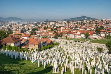 Saraybosna yaz aylarında Bosna-Hersek 'te gündüz görünümü