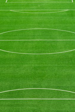 Boş futbol çimleri yeşil alan