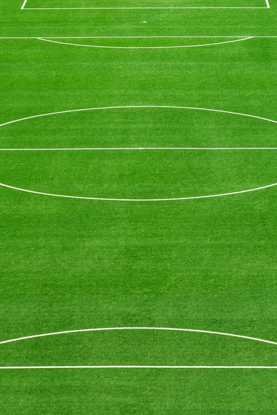 Leere Fußballrasen grünes Feld — Stockfoto