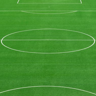 Boş futbol çimleri yeşil alan