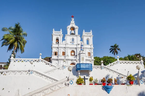 Vår Fru av obefläckade avlelsen kyrkan i Panaji, Goa, Indien — Stockfoto