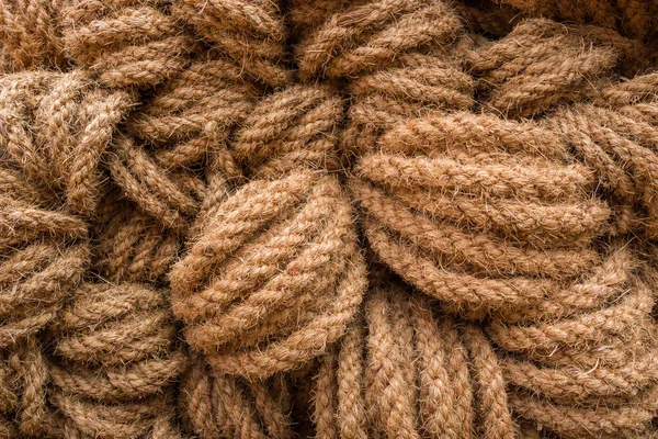 Tangled rope texture closeup on the indian market — Stock Photo, Image