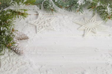 Ahşap üstüne Noel tebrik kartı