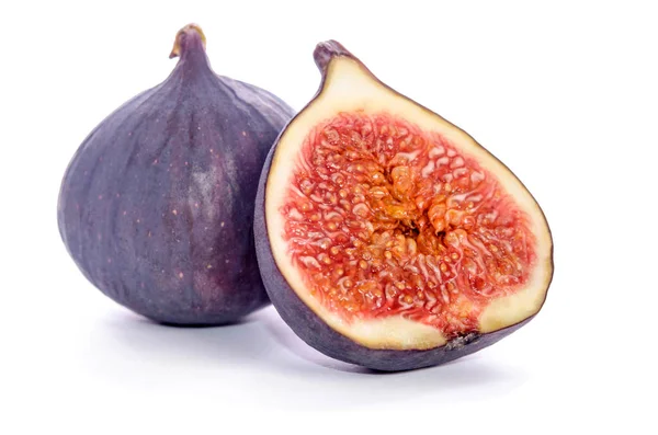 Ripe figs over white — Stock Photo, Image