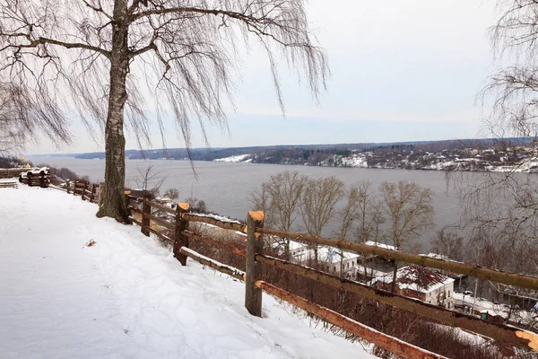 Vista do rio Volga — Fotografia de Stock