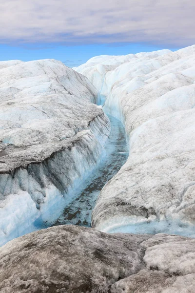 Greenland glacier melting — Stock Photo, Image