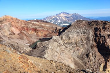 Kamçatka 'daki Goreliy volkanı..