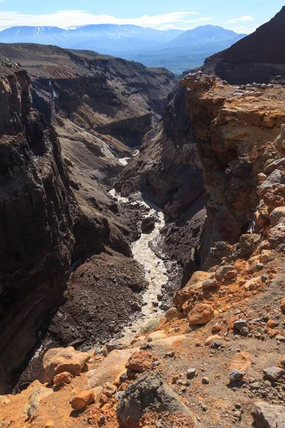 Опасный каньон на Камчатке . — стоковое фото