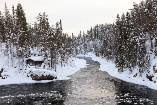 Ποταμός κικαγιόμ στο εθνικό πάρκο Oulanka. — Φωτογραφία Αρχείου