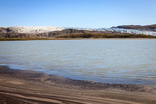 Sandflugtdalen Rivier Groenland — Stockfoto