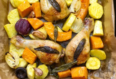 kızarmış tavuk budu