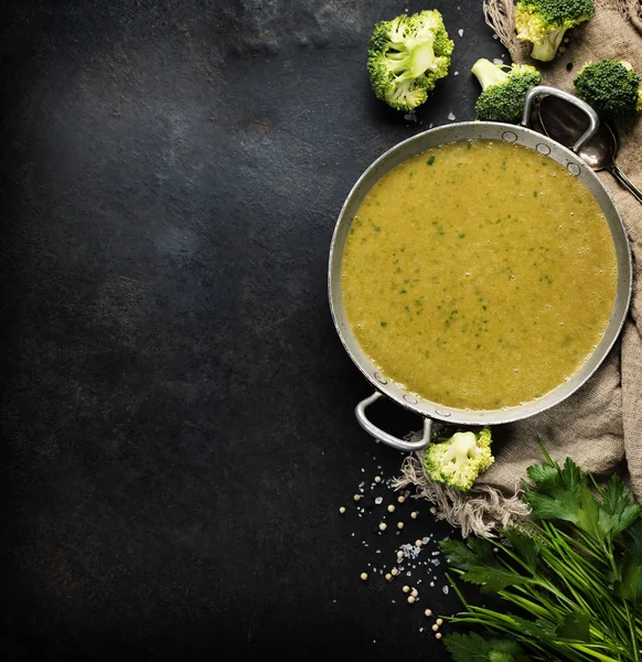 Puree van broccoli soep — Stockfoto