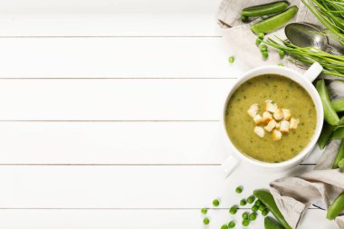 Sebze kremalı çorba.