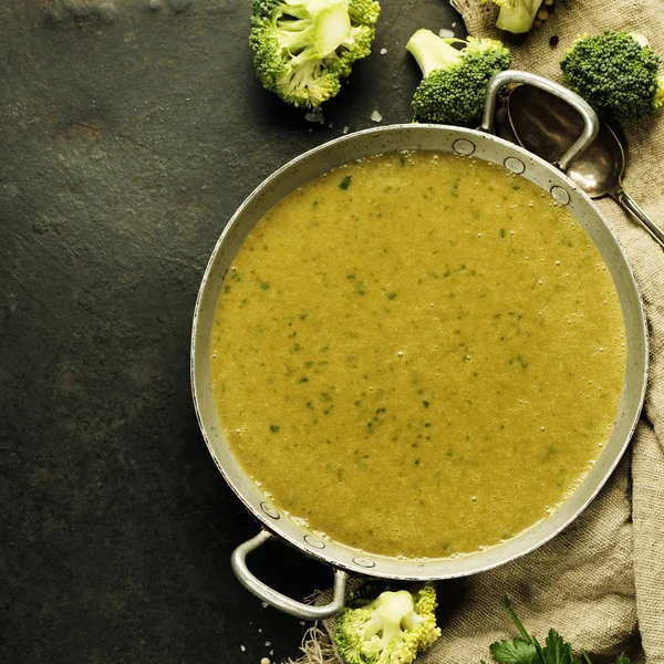 Purée de soupe de brocoli — Photo