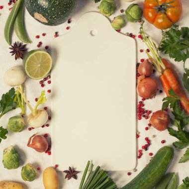 Organik sebze® beyaz çerçeve