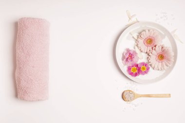 Rustik arka plan Spa ayarı