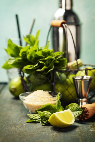 Ingredienti cocktail Mojito — Foto Stock