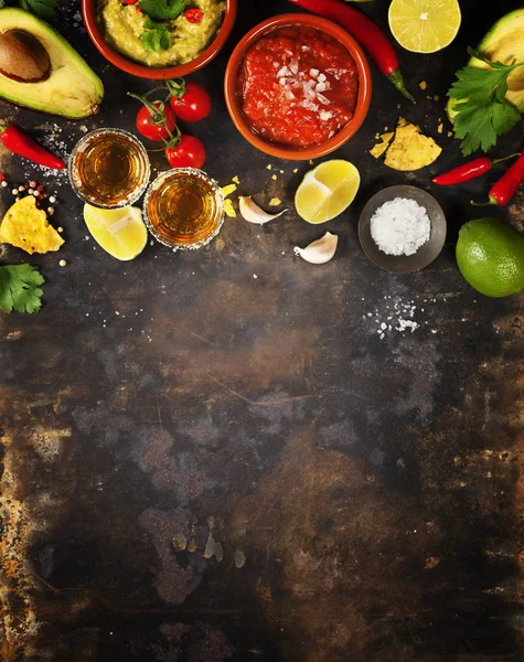 Mexikansk mat. Övre sundet — Stockfoto
