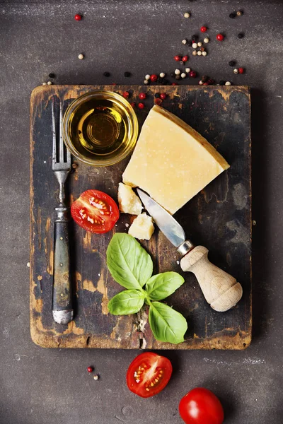 Fresh food ingredients for italian cuisine. — Stock Photo, Image