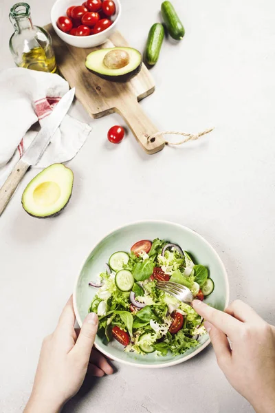 Salada de legumes frescos — Fotografia de Stock