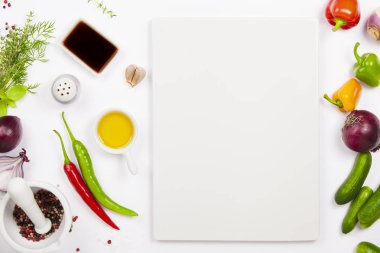 Pişirmek için taze malzemeler