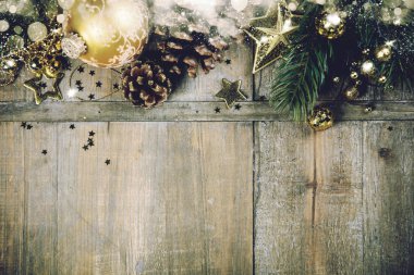 Noel tema arka planda vintage tarzı