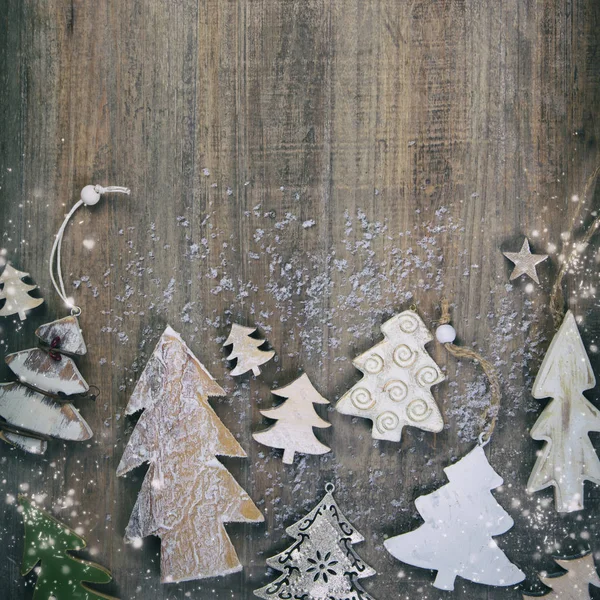 Kerstmis thema achtergrond in vintage stijl — Stockfoto