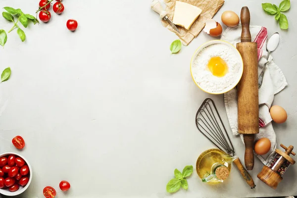 Ingredienti freschi per la cucina italiana . — Foto Stock