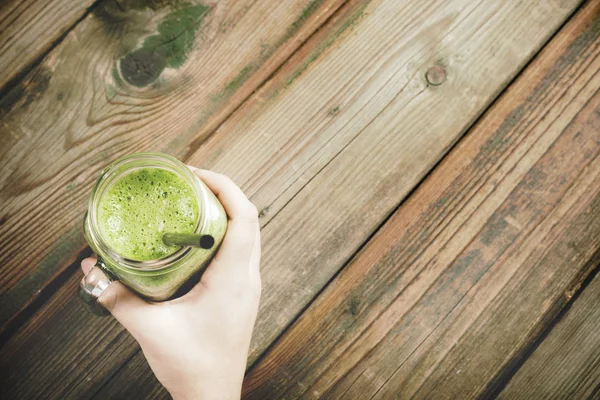 Grüner Smoothie — Stockfoto