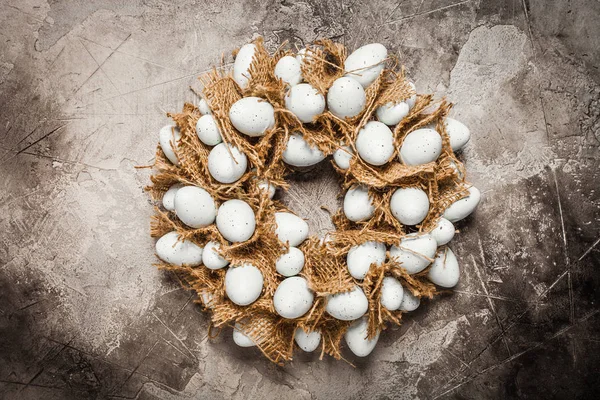 Easter egg wreath — Stock Photo, Image
