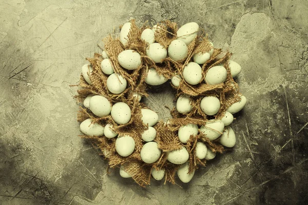 Easter egg wreath — Stock Photo, Image