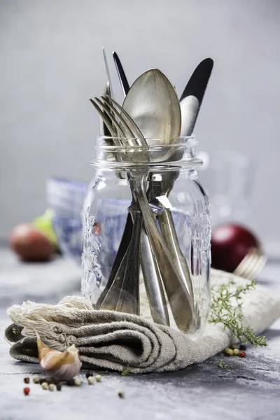 Forks sendok dan pisau — Stok Foto