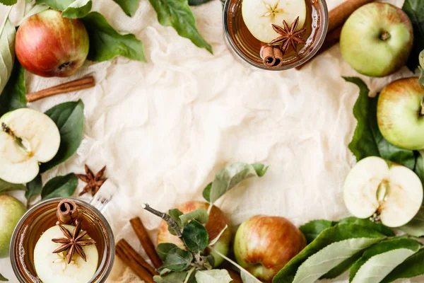 Vinagre de sidra de manzana casero, aplanado — Foto de Stock