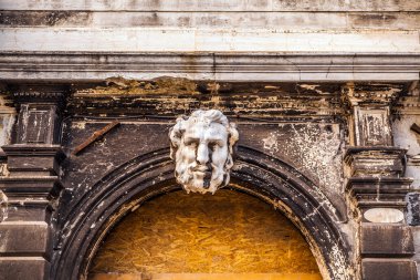 Venice, İtalya - 19 Ağustos 2016: Ünlü Venedik heykel ve heykel içinde tarihi şehir Kuzey İtalya üzerinde 19 Ağustos 2016 Venedik, İtalya.