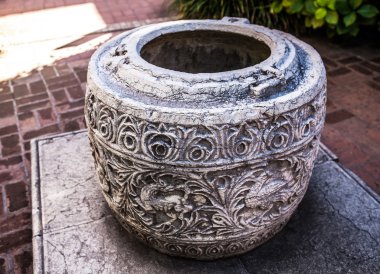 Venice, İtalya - 19 Ağustos 2016: Ünlü Venedik heykel ve heykel içinde tarihi şehir Kuzey İtalya üzerinde 19 Ağustos 2016 Venedik, İtalya.