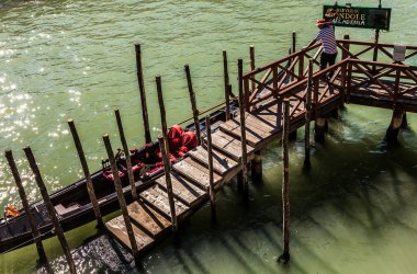 VENICE, İtalya - 17 Ağustos 2016: Venedik, İtalya 'da 17 Ağustos 2016 
