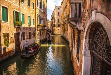 VENICE, İtalya - 17 Ağustos 2016: Venedik, İtalya 'da 17 Ağustos 2016 