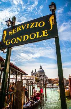 Venice, İtalya - 19 Ağustos 2016: 19 Ağustos 2016 Venedik, İtalya yakın çekim Venedik, İtalya, ünlü antik iskele.