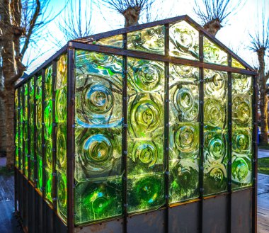 Amsterdam, Hollanda - 09 Ocak 2017: Işık yüklemelerinde Amsterdam içinde ışık Festivali 09 Ocak 2017 Amsterdam, Hollanda.