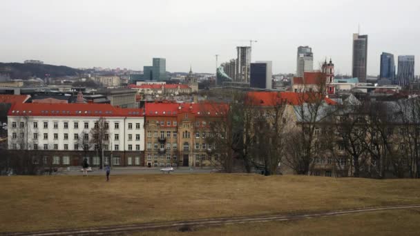 Vilnius vue générale de la ville. Vidéo Time lapse . — Video