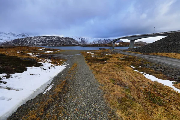 Lofoten ostrovy. Krásná Jarní krajina Norsko. — Stock fotografie