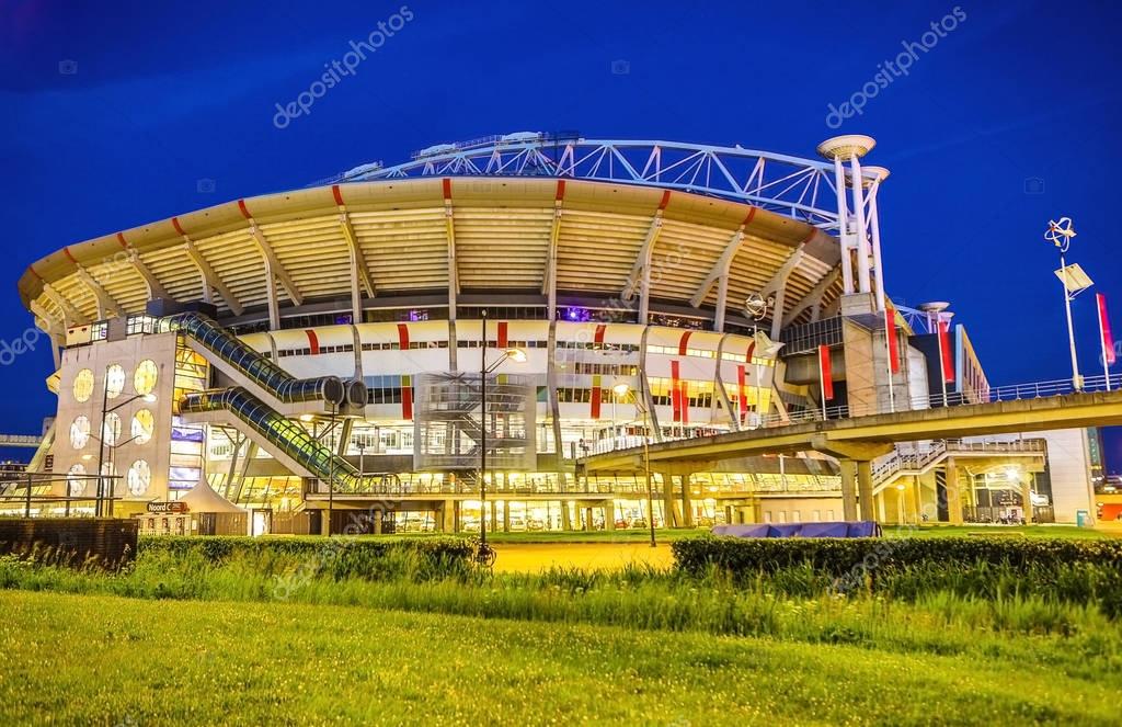 AMSTERDAM, NETHERLANDS - MAY 26, 2017: Amsterdam Arena stadium, the largest stadium in Netherlands. Home stadium for AFC Ajax and the Netherlands national team. Amsterdam - Netherlands.