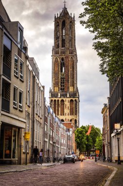 Antik Avrupa kilise yakın çekim. Utrecht - Hollanda.