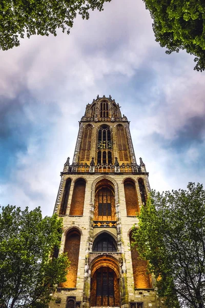 Antiguo primer plano de la iglesia europea. Utrecht - Holanda . —  Fotos de Stock