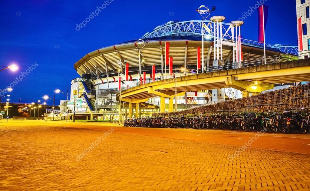 AMSTERDAM, NETHERLANDS - MAY 26, 2017: Amsterdam Arena stadium, the largest stadium in Netherlands. Home stadium for AFC Ajax and the Netherlands national team. Amsterdam - Netherlands.