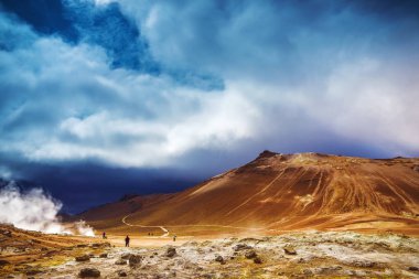 İzlanda Şofben buharlar ve güzel doğa.